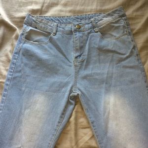 Light blue skinny jeans